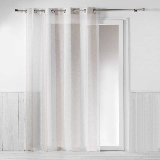 Panneau a oeillets 140 x 240 cm tisse naturel alia lin