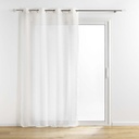 Panneau a oeillets 140 x 240 cm tisse fils metallises sunline blanc/or