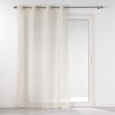 Panneau a oeillets 140 x 240 cm effet lin tisse norine