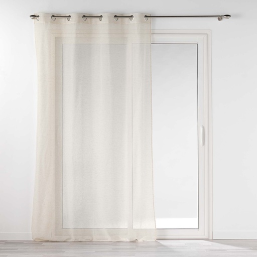 Panneau a oeillets 140 x 240 cm effet lin tisse norine