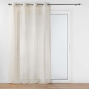 Panneau a oeillets 140 x 240 cm polyester/lin uni aline