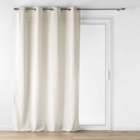 Panneau a oeillets 140 x 240 cm effet lainage loulaine lin