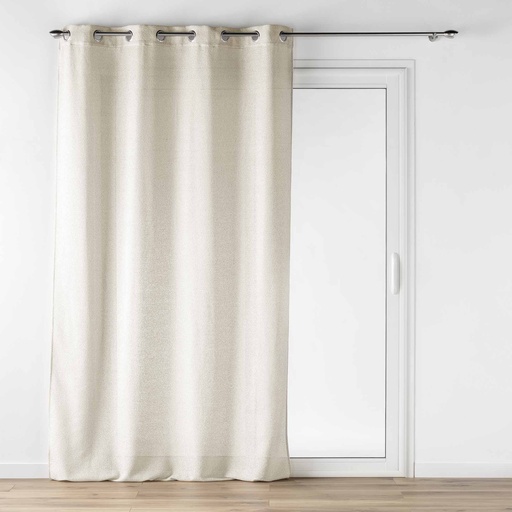 Panneau a oeillets 140 x 240 cm effet lainage loulaine lin