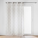 Panneau a oeillets 140 x 240 cm voile sable imprime metallise majestia