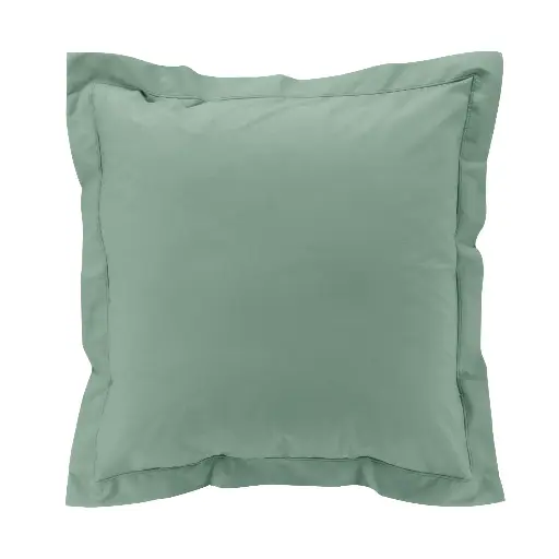 Taie d'oreiller vp 63 x 63 cm percale uni 78 fils percaline tilleul +p. bourdon
