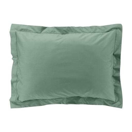 Taie d'oreiller vp 50 x 70 cm percale uni 78 fils percaline tilleul +p. bourdon