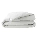Housse de couette 2 personnes 240 x 220 cm percale uni 78 fils percaline white