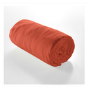Drap housse 2 personnes 160x200 cm dble gaze coton uni 57 fils angelia terracota