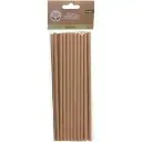 Pailles papier kraft - set de