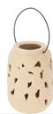 Lanterne coquille 15cm beige