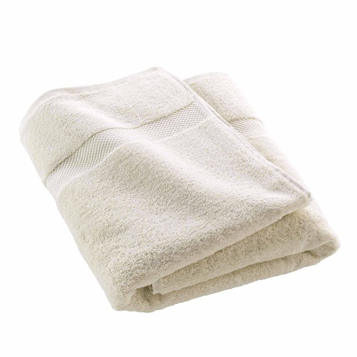 Drap de bain 90 x 150 cm eponge unie elegance sable