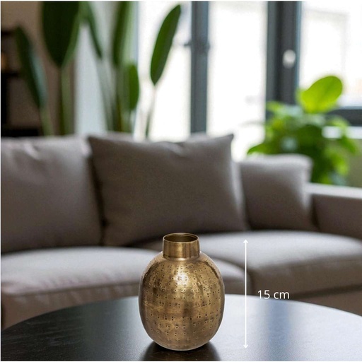 Vase métal oasis col h15
