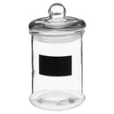 Bocal verre avec ardoise 1,2l